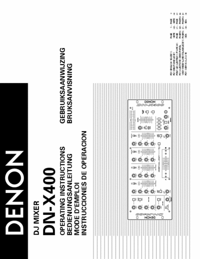Denon DNX400 User Manual for Denon DNX400
